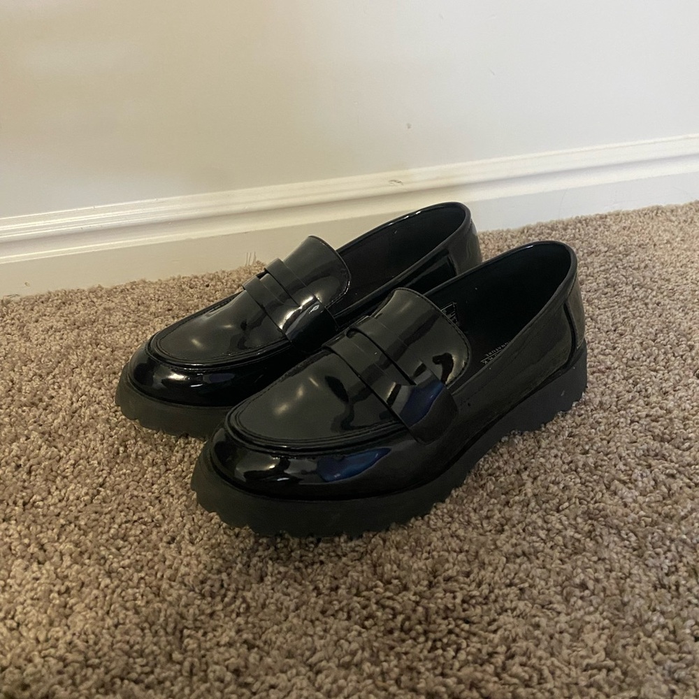 Jones New York Black Patent Loafers